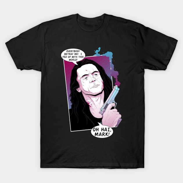 The Room - Oh Hi, Mark! T-Shirt by willblackb4